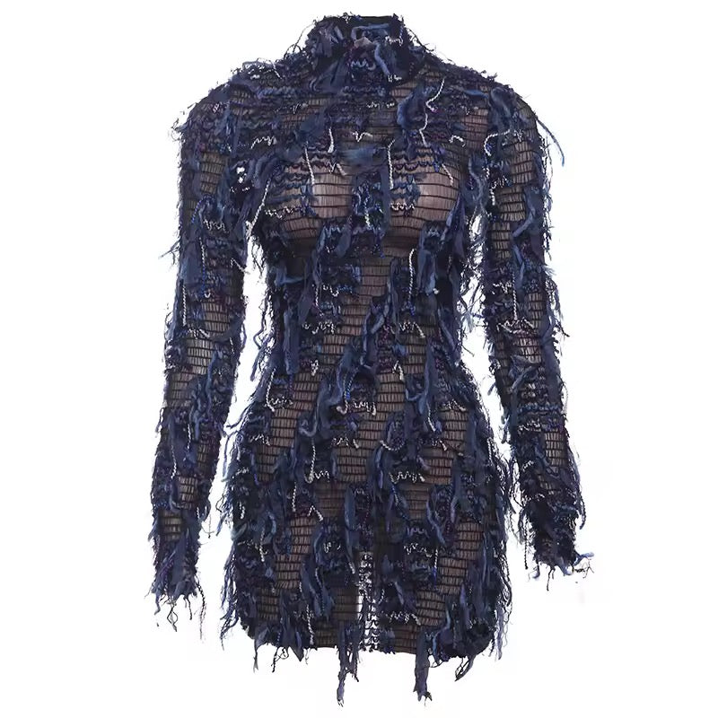 Organza blue dress