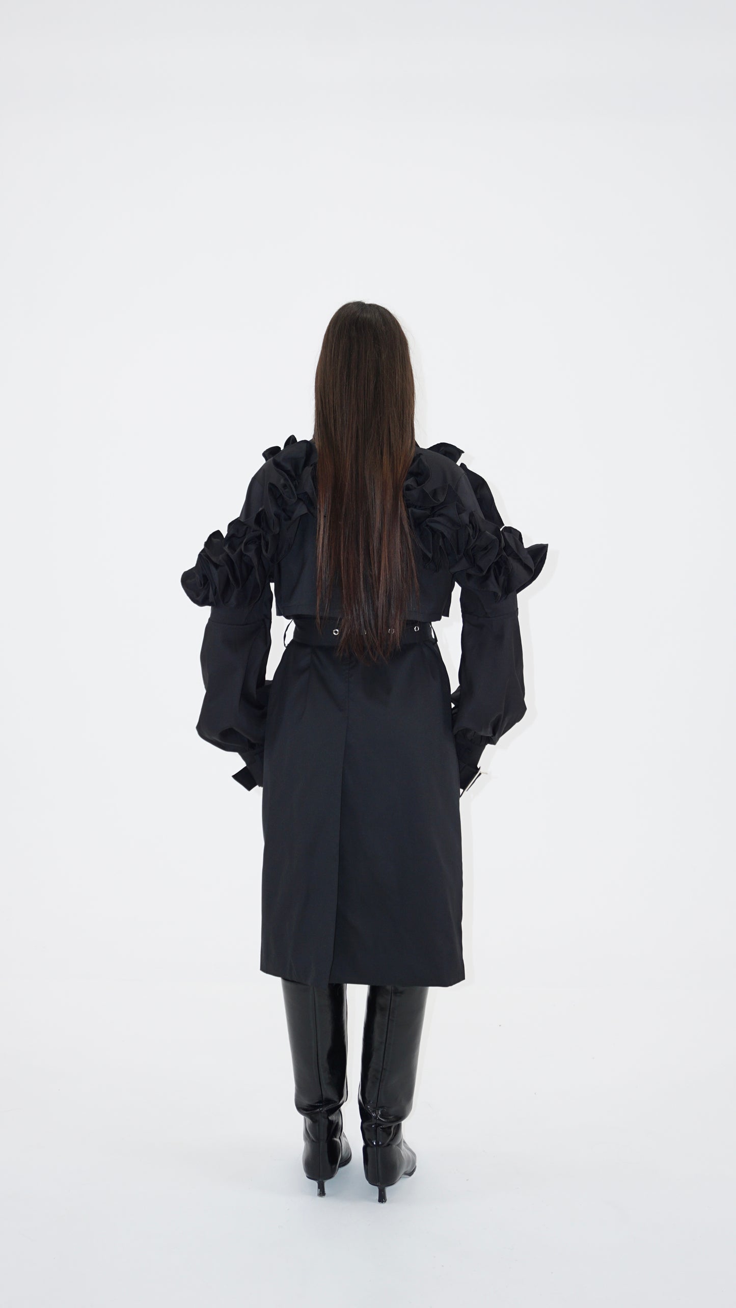 Sculpted trench coat