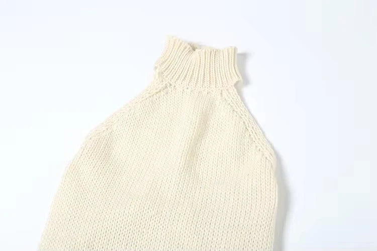 Ivory knit dress
