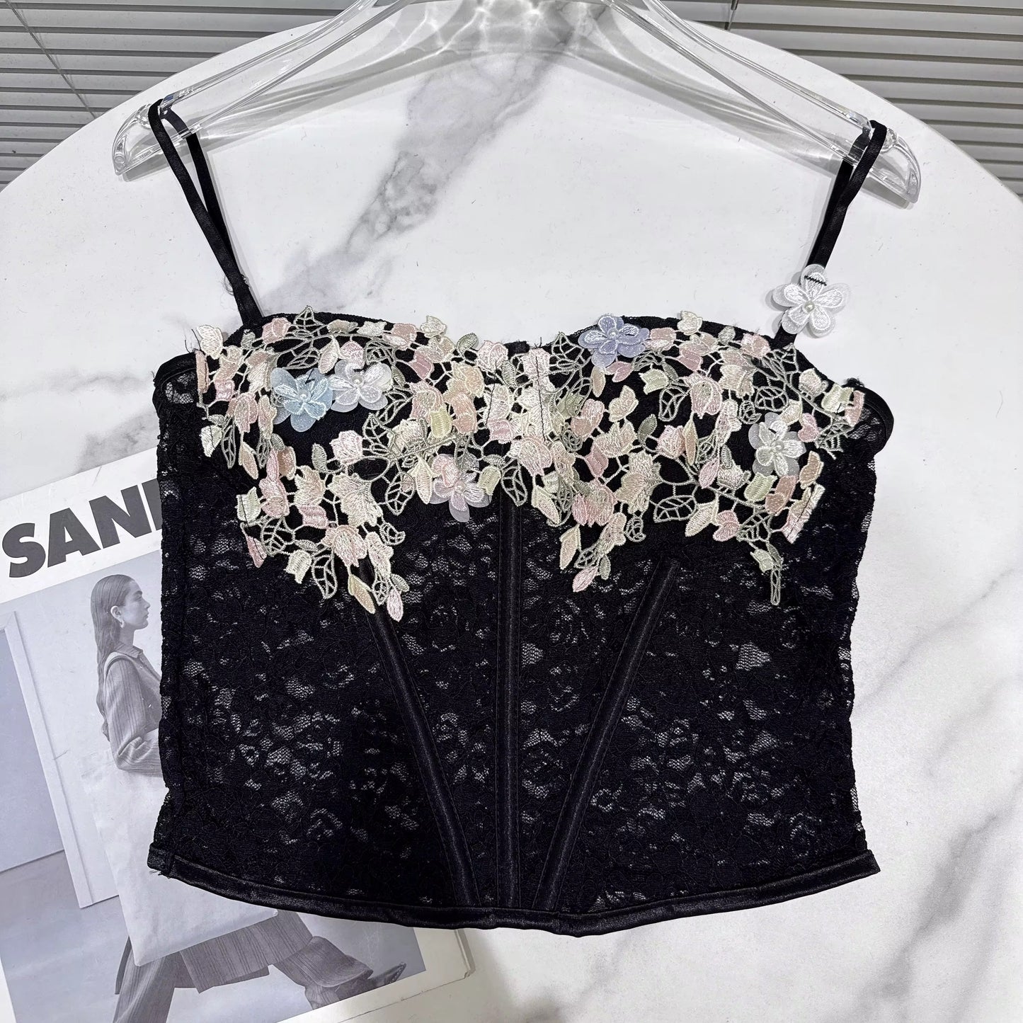 Bad influence black corset