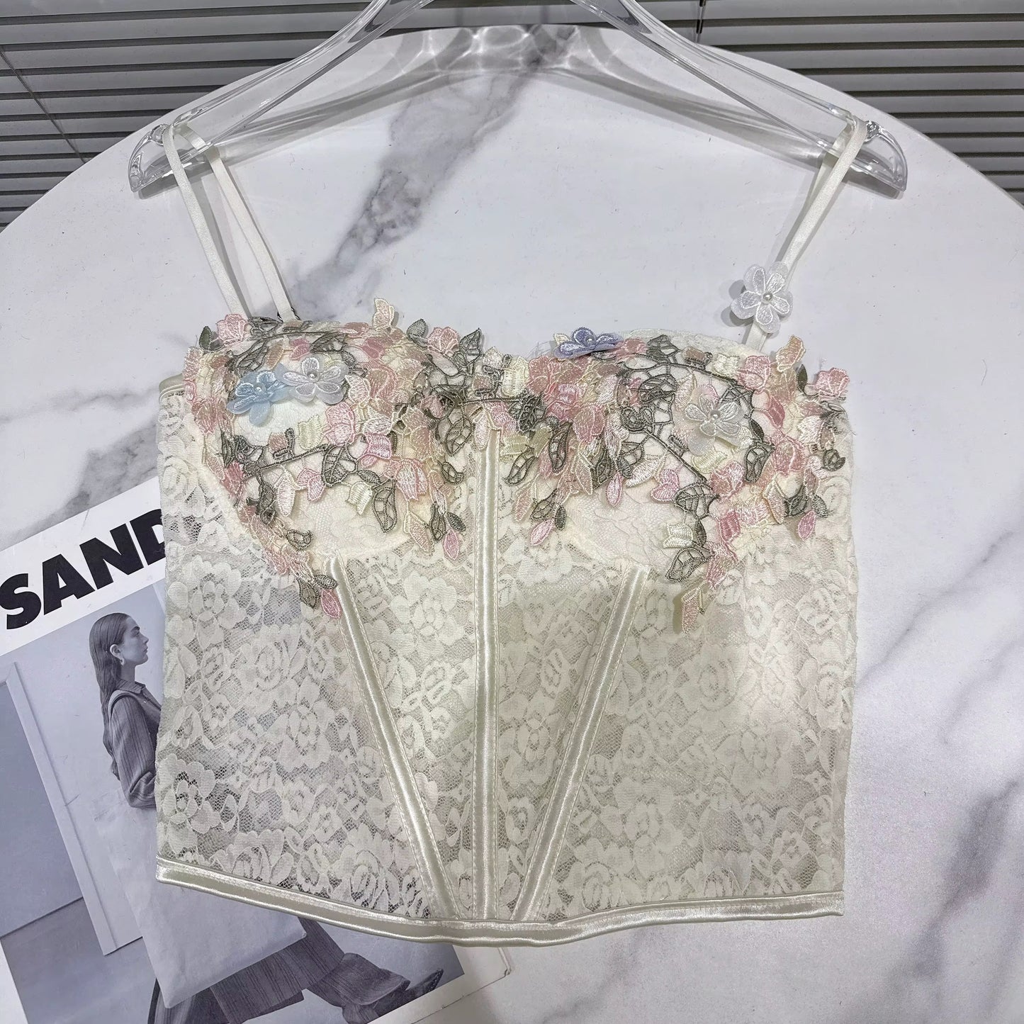 Bad influence white corset