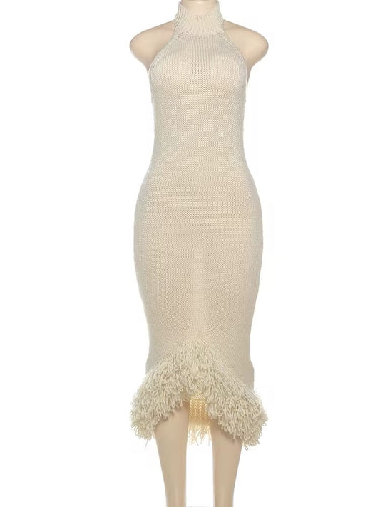 Ivory knit dress