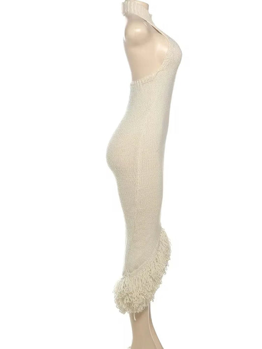 Ivory knit dress