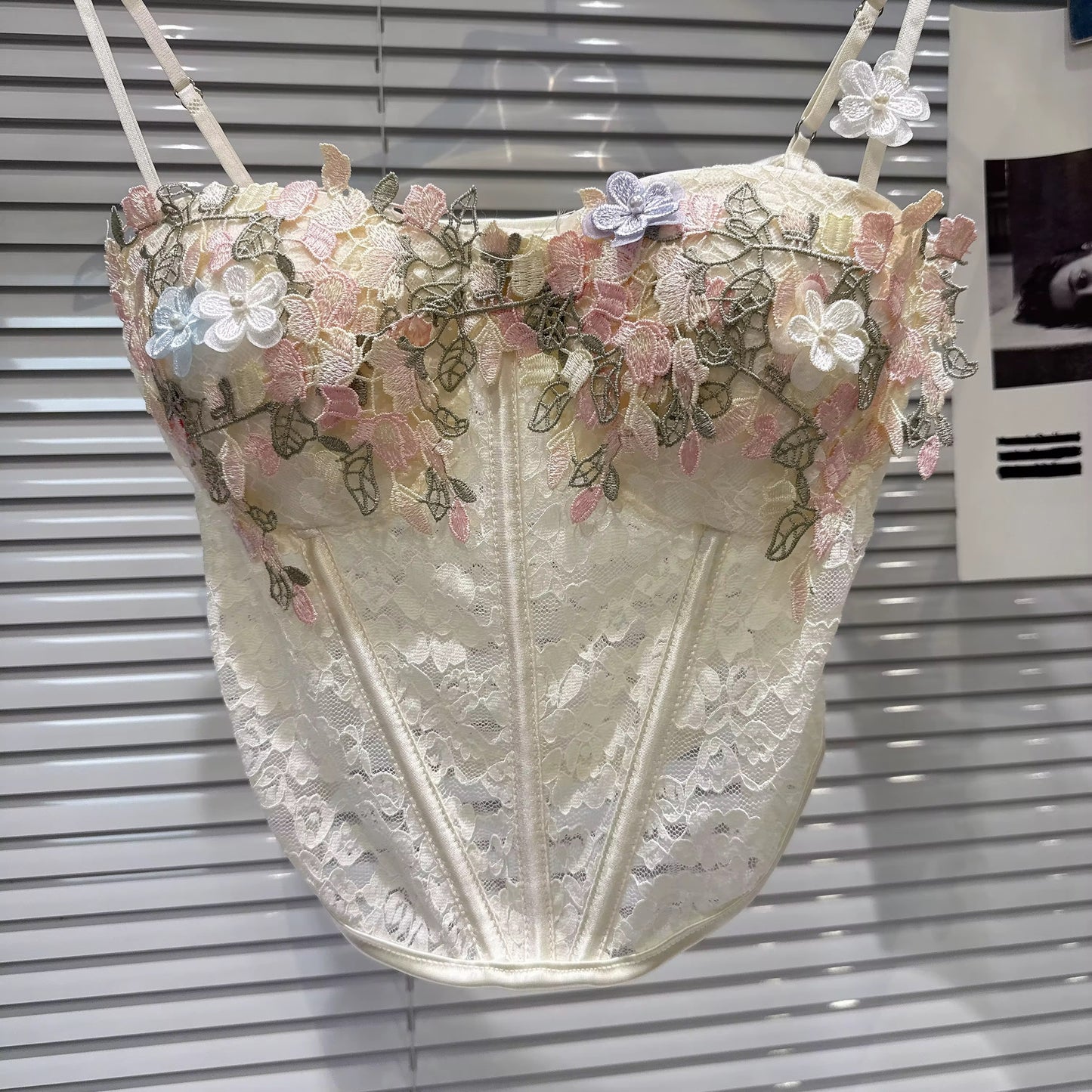 Bad influence white corset