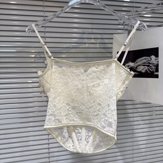 Bad influence white corset